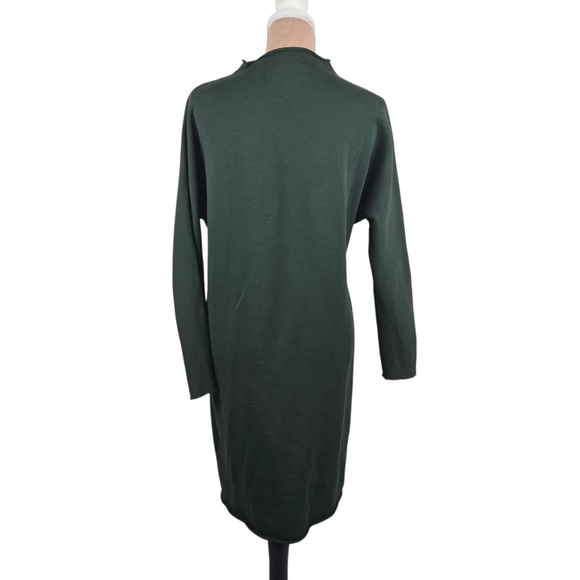 Frank & Eileen Izzie Sweatshirt Party Dress Green 100% Cotton Size Small - Picture 3 of 8